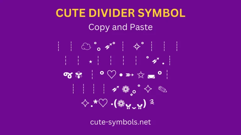 Cute Copy Paste Symbols - Cute Symbols