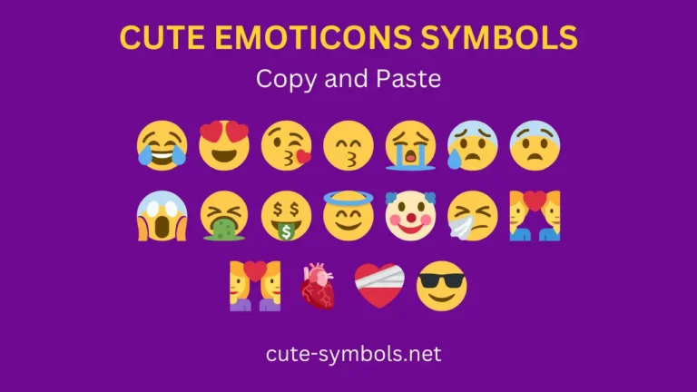 Cute Emoji Symbols Copy and Paste