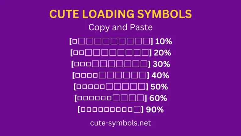 Cute Text Symbols Copy and Paste