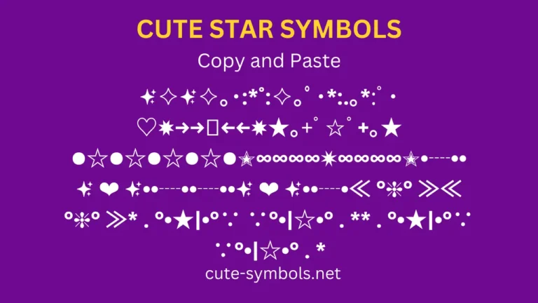 Cute Animal Symbols Copy and Paste